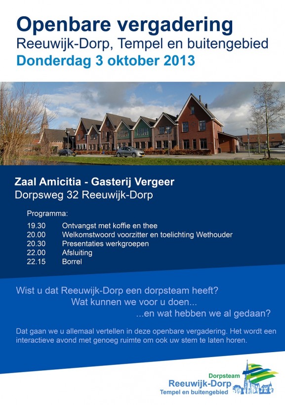 Openbare vergadering 3-10 poster