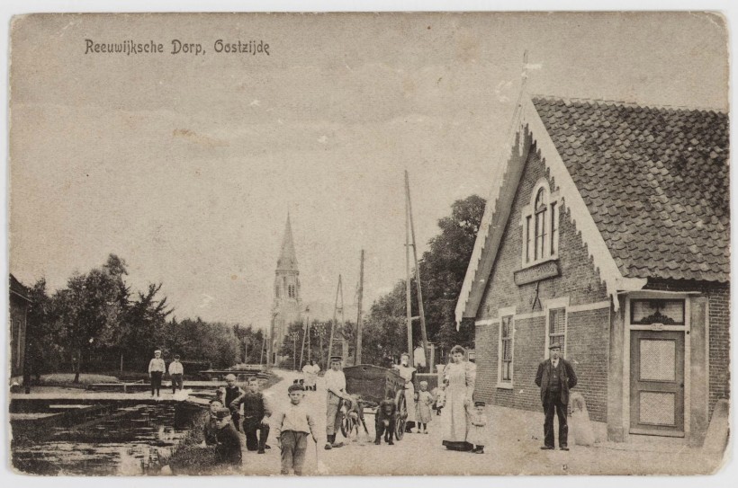 anzichtkaart reeuwijksche dorp